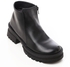 Mr Joe Side Zipper Leather Ankle Boots - Black