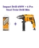 Ingco Impact Drill - 650W + Steel Twist Drill Bits - 6 Pcs