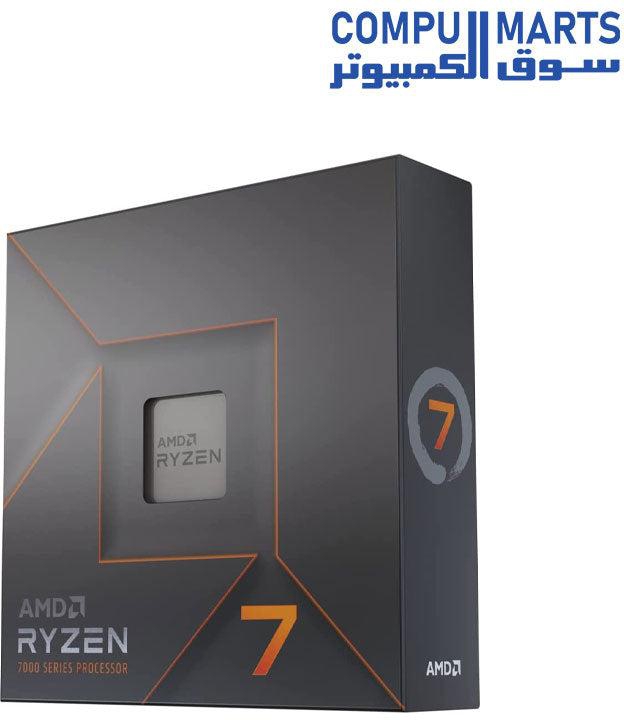 AMD Ryzen 7 7700X معالج desktop ثماني النواة و 16 خيطًا غير مقفل