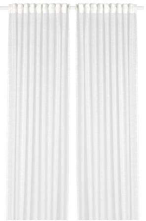 GJERTRUD Sheer curtains, 1 pair, white