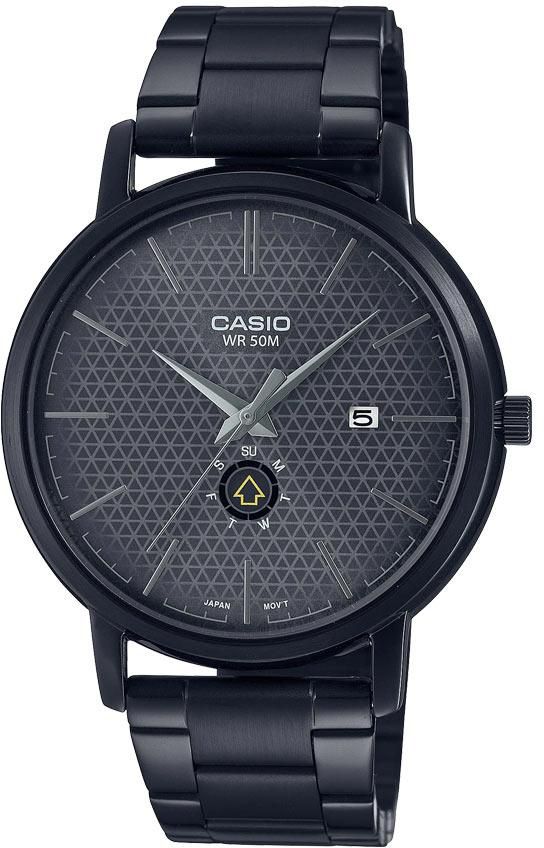 Casio MTP-B125B-8AVDF Men’s Enticer Day Indicator Black Bracelet Watch