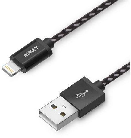 Aukey 1.2m / 3.95ft Nylon Braided Lightning to USB Cable Charging for iPhone