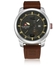 NAVIFORCE 9063 Quartz Hour Date Display Daily Waterproof Men Sports Watch Leather Strap Gold and Silver