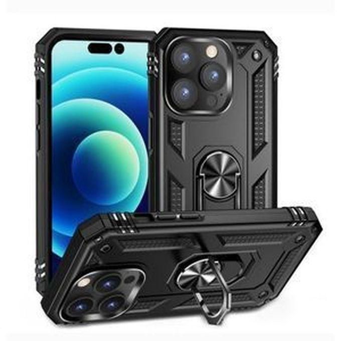 Shockproof Defender Back Case For IPhone 14 Pro Max - Black