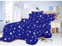 Blue Star - Bedsheet With Four Pillows