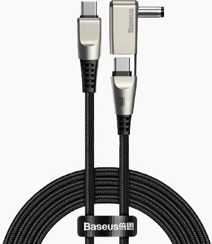 Baseus Flash Series 2 in 1 Power Supply Cable Type-C to C+DC 100W 2M