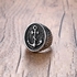 Silver ring for men it anchor logo Size 8