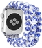 eWINNER Stainless Steel Metal Strap Watch Band for iwatch 1/2/3/4/5/6/7 series (Ceramic Blue, 42MM/44MM/45MM)