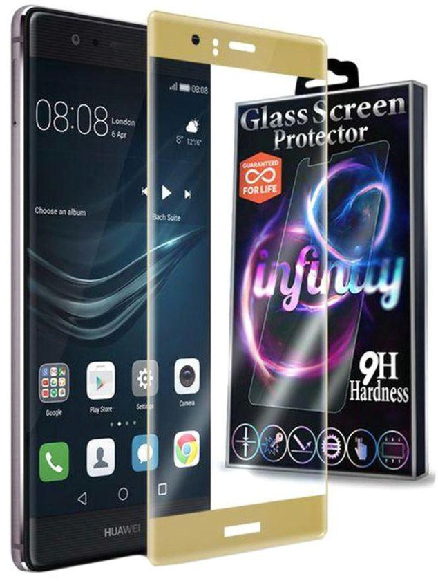 Tempered Glass Screen Protector For Huawei P9 Clear/Gold