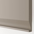 METOD Wall cabinet horizontal w push-open, white/Upplöv matt dark beige, 60x40 cm - IKEA