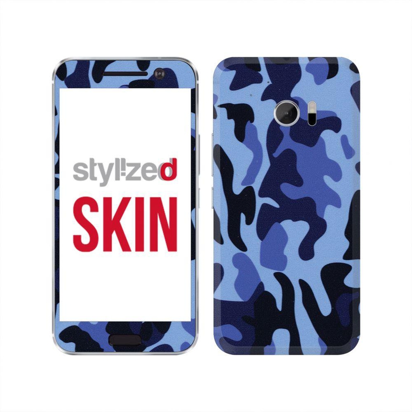Stylizedd Vinyl Skin Decal Body Wrap for HTC 10 - Camouflage Mini Blue Urban