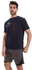 Diadora Men Cotton Printed T-Shirt - Navy