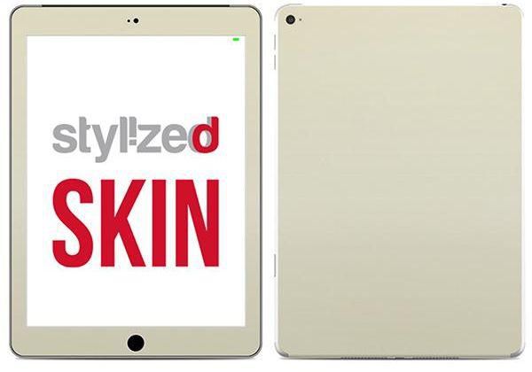 Stylizedd Premium Vinyl Skin Decal Body Wrap For Apple Ipad Air 2 - Satin Pearl White