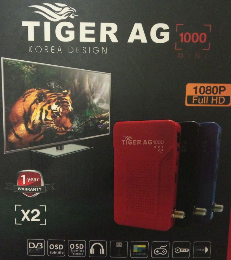 Digital satellite HD Reciver Tiger AG-1000 mini X2 - Black