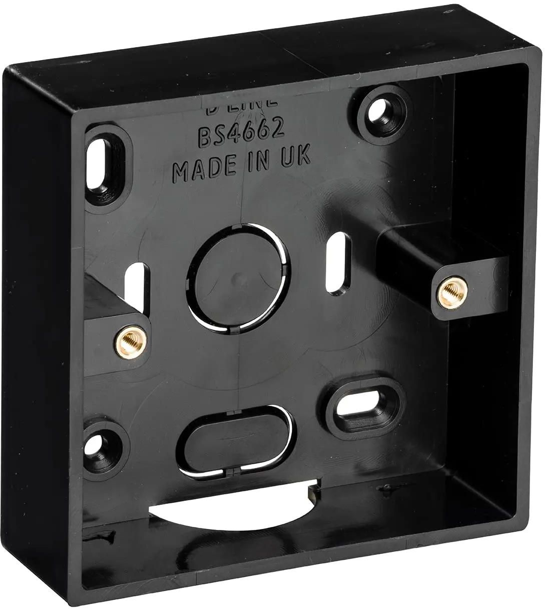 Universal Socket Switch Back Box PVC Single