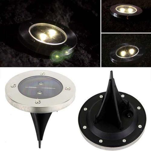Universal Waterproof LED Solar Lamp Recessed Spotlights Waterproof Lawn Buried Light 2 LED