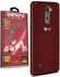 Diamond Leather Back Cover For LG Stylus 2 - Red + Diamond Glass Screen Protector