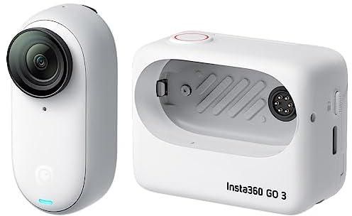 انستا360 كاميرا اكشن جو 3 (64GB) - كاميرا اكشن صغيرة وخفيفة الوزن، محمولة ومتعددة الاستخدامات، من منظور الشخص الاول بدون استخدام اليدين، يمكن تركيبها في اي مكان وتثبيت، متعددة الوظائف، مقاومة للماء،