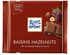 Ritter Sport milk chocolate with raisins &amp; hazelnuts 100 g