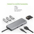 JCPAL USB-C 7 Port Hub 1 HDMI + 3 USB + 1 PD USB-C + 1 SD + 1 microSD