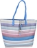 Hobos bag with small handbag for Women by Kate and Sara, Blue, White and Red, Polyester , SP16-B035