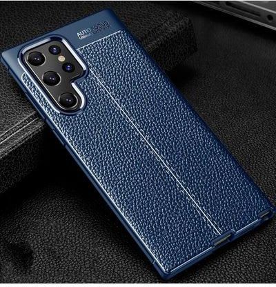 Case For Samsung Galaxy S20 FE 5G Litchi Texture TPU Shockproof Case navy blue