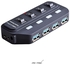 Generic High-speed Usb3.0 Splitter One For Four 3.0 With Switch HUB Hub 7 Port Computer Splitter Expansion