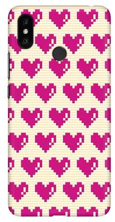 Matte Finish Slim Snap Basic Case Cover For Xiaomi Mi Max 3 Pixel Hearts