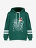 Kids Christmas Graphic Front Pocket Striped Detail Hoodie - 140