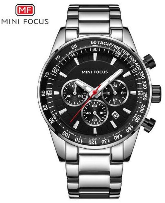 Mini Focus Brand Men Quartz Watch Silver Stainless Steel Strap MF0187G.01