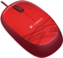 Logitech M105 Wired Mouse (Red)