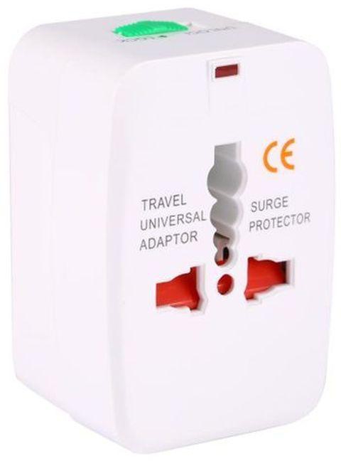 Universal Travel AC Charging Adapter - White