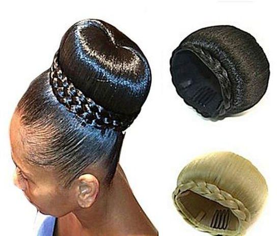Fashion Generic Donut Hair Bun Hair Extension - Black+ FREE gift Inside