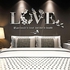 Generic Modern 3D LOVE Letter Wall Sticker Mural Art Decal Home Decor-Black #1
