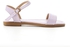 Ice Club Textured Leather Buckled Flat Sandals - Lilac