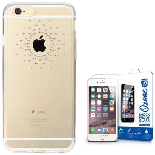 Rearth Ringke Noble Swarovski Luxury Crystal Hard Case & Tempered Glass Screen for iPhone 6 Sun