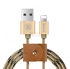 Baseus Rapid Series 1M Fast Charging 8 Pin USB Data Cable Nylon Line For Apple iPhone-Gold