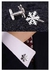 Men Fancy Cufflinks 100% Quality - Classic Cufflinks-Silver