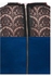 Faballey Curve Lacy Back Peplum Dress Blue XL