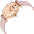Emporio Armani Women's Pink Mother of Pearl Dial Leather Band Watch - AR1958