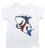 Baby Co. Shark Cotton Set (White T-shirt + Navy Sweatpants)