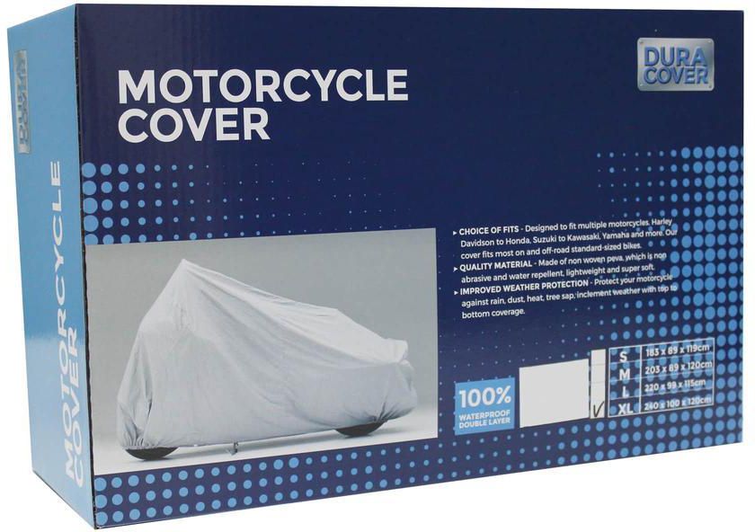 Duracover Motorcycle Cover, XL (240 x 100 x 120 cm)