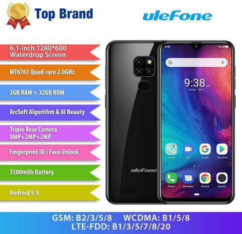 Ulefone Note 7P Smartphone 6.1 Inch 3GB+32GB Android 9.0 3500mAh Fingerprint 4G Mobile Phone