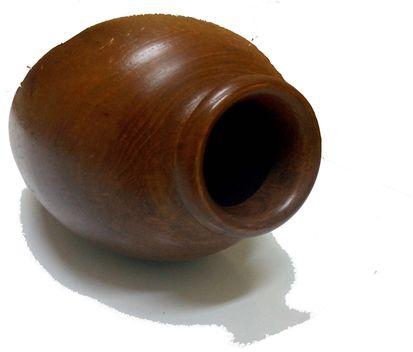 Generic Wooden Vase - Brown