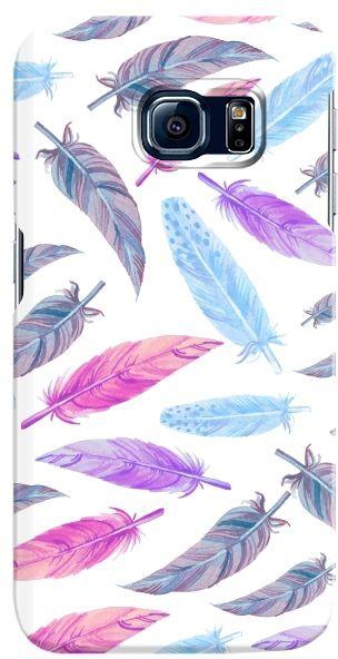 Stylizedd  Samsung Galaxy S6 Edge Premium Slim Snap case cover Gloss Finish - Feather Colors  S6E-S-315