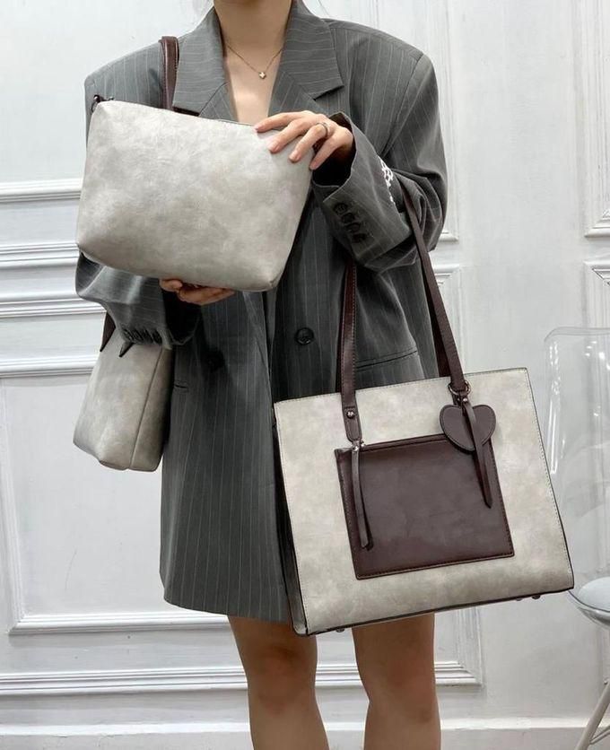 Fashion Beautiful BIGSIZE 3 In 1 Pu Leather Ladies HandBags Women Shoulder Bags &Wallet