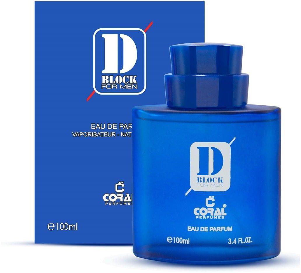 Coral D Block blue For Men Eau De Parfum 100Ml