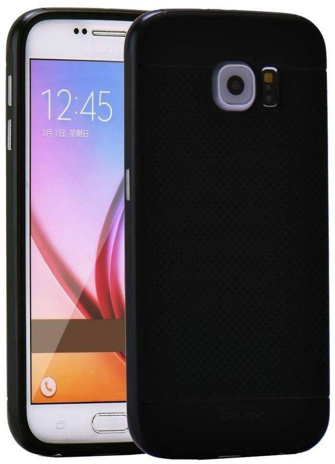 iPaky TPU Soft Rubber Skin Samsung Galaxy S6 Case Black