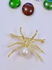 The Golden Spider Zirconia Studded Brooch And Clothes Pin