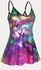 Plus Size & Curve Colorful Butterfly Print Cami Top - 3xl